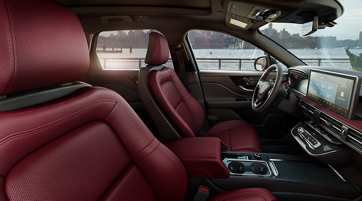 The available Perfect Position front seats in the 2024 Lincoln Corsair® SUV are shown. | Magic City Lincoln in Roanoke VA
