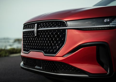 The sleek grille of a 2026 Lincoln Nautilus® SUV with the available Jet Appearance Package makes a bold statement. | Magic City Lincoln in Roanoke VA