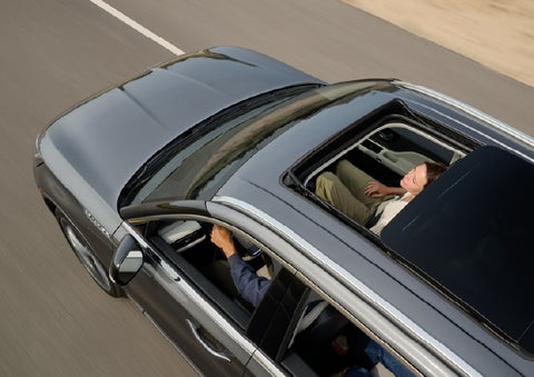 The available panoramic Vista Roof® of a 2027 Lincoln Aviator® SUV is open. | Magic City Lincoln in Roanoke VA