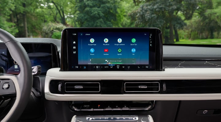 The center touchscreen inside a 2027 Lincoln Aviator® Black Label™ SUV | Magic City Lincoln in Roanoke VA