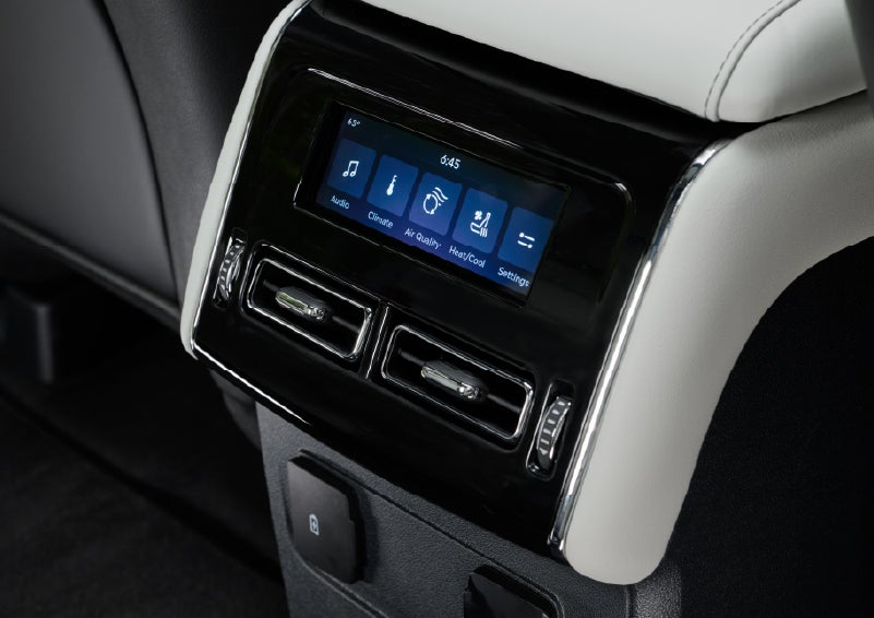 The second row touch screen displays audio and temperature control settings. | Magic City Lincoln in Roanoke VA